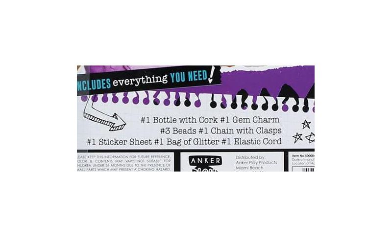 Anker Play Acade-Me Treasure Charm Bracelets Jewelry Craft Kit: Amethyst Hope (Purple)