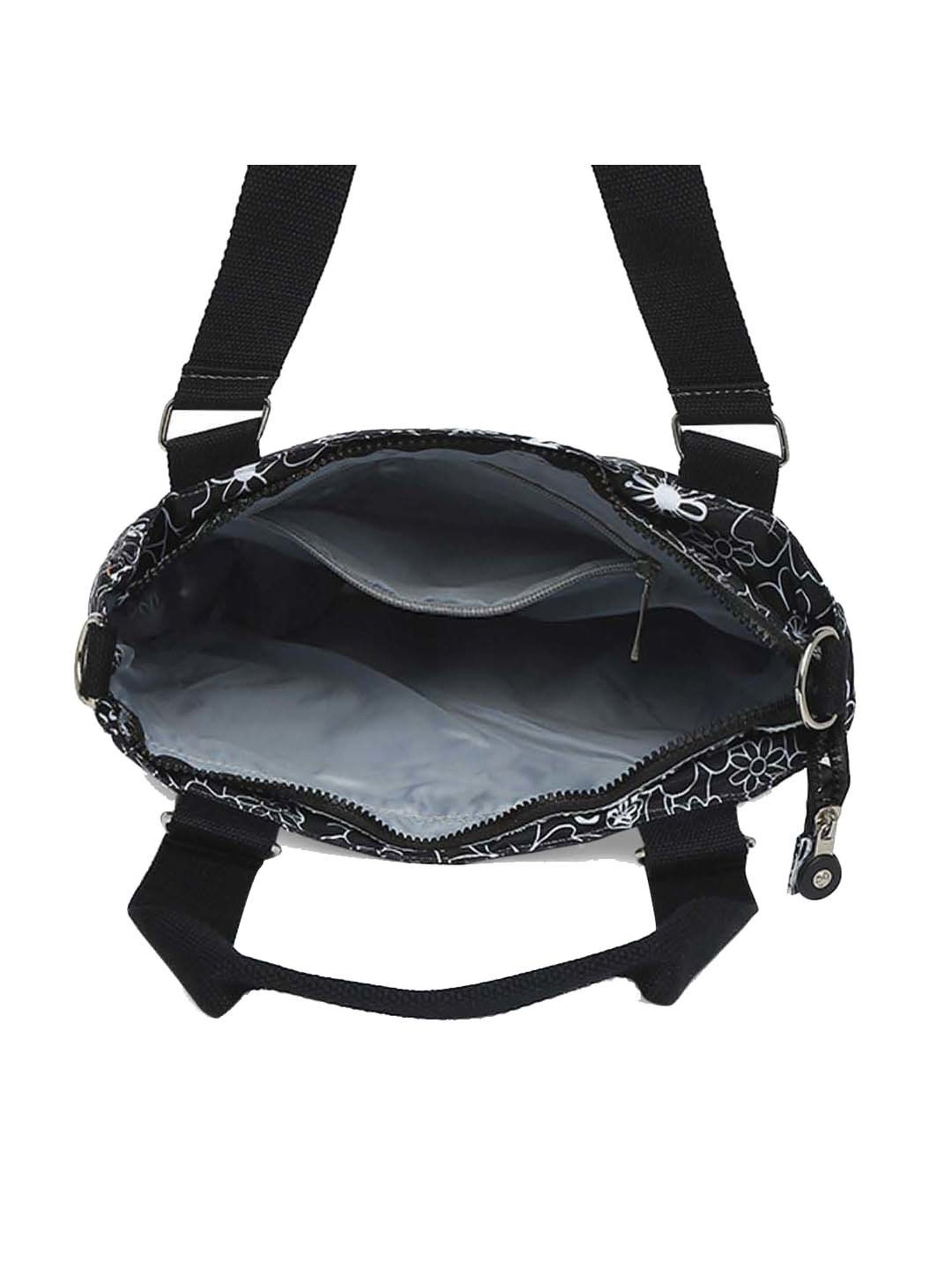 Baomi Black Printed Medium Shoulder Bag