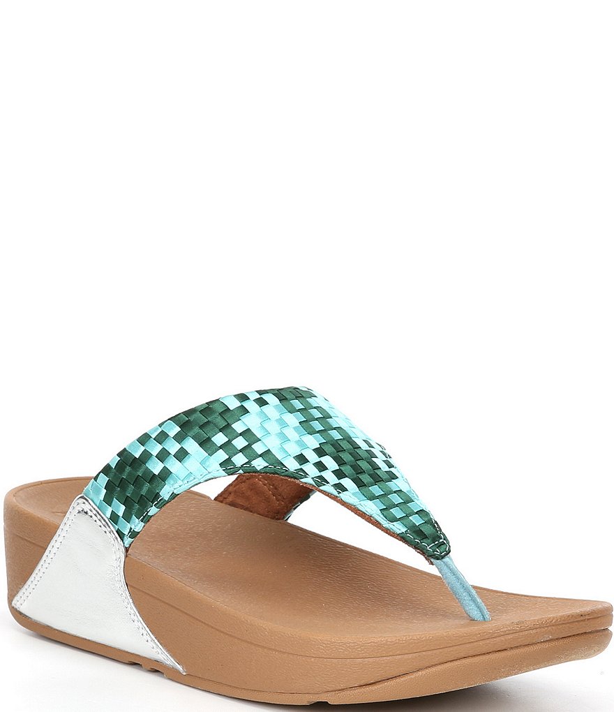 FitFlop Lulu Silky Weave Toe Post Sandals