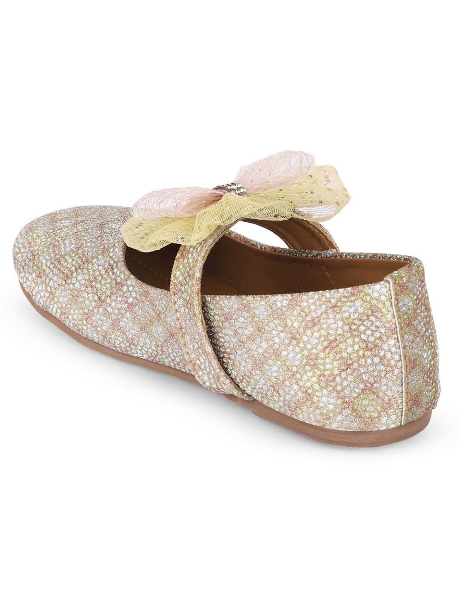 Minesole Kids Rose Gold Mary Jane Shoes