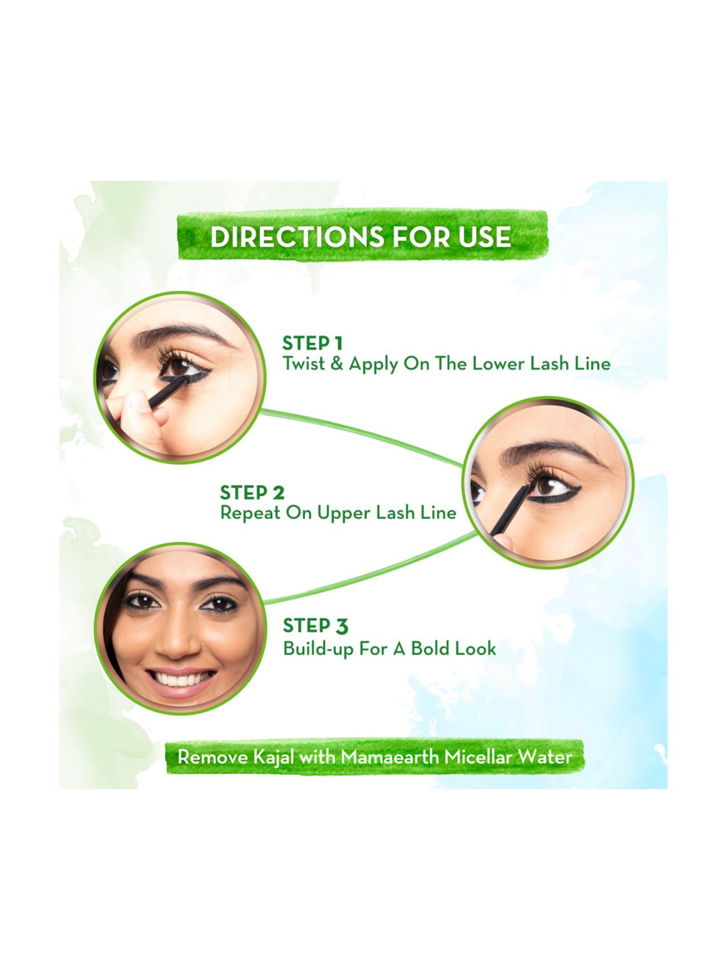 Mamaearth Charcoal Black Long Stay Kajal Black - 0.35 gm