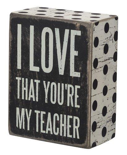 Primitives by Kathy Work-Teacher Box Sign