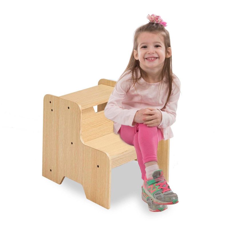 Melissa & Doug Wooden Step Stool - Natural