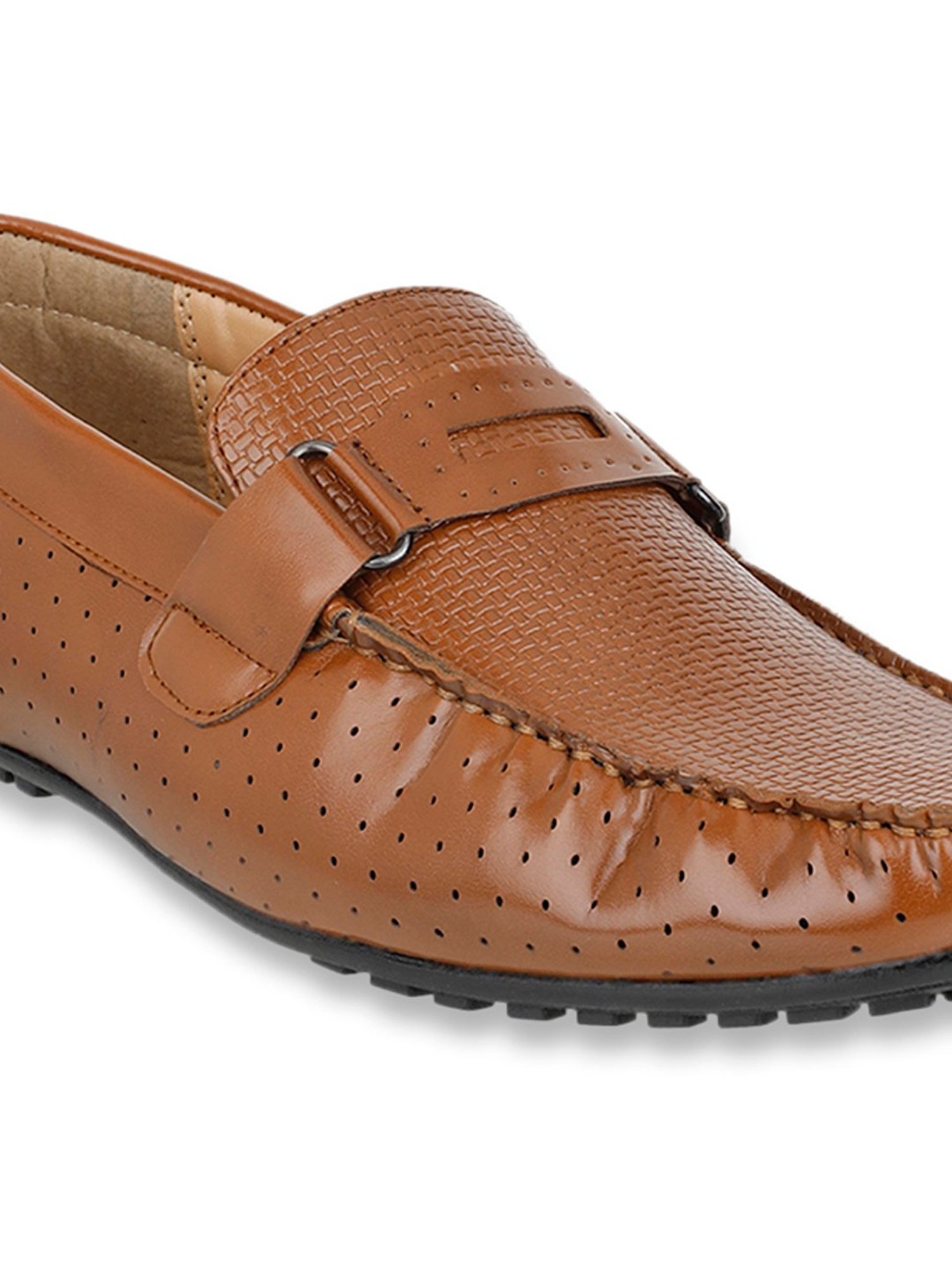 Carlton London Men's Tan Casual Loafers