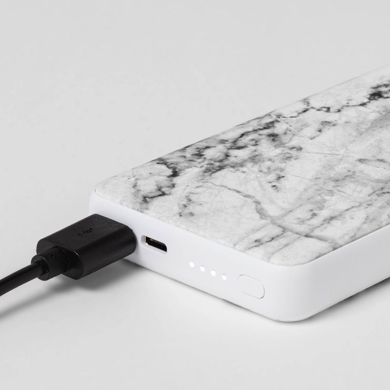 heyday™ 8000mAh Portable Powerbank - Marble