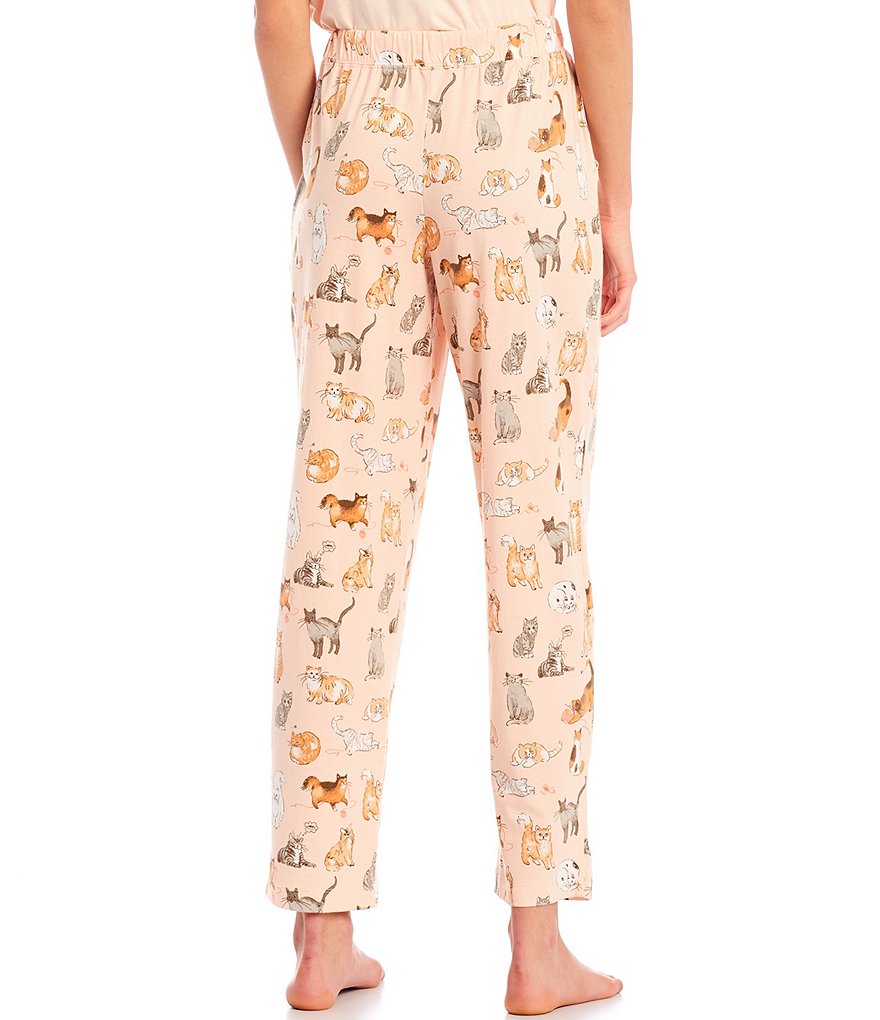 Donna Karan Abstract Print Knit Sleep Pants