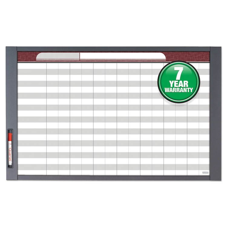 Quartet InView Custom Whiteboard 48 x 36 Graphite Frame 72981
