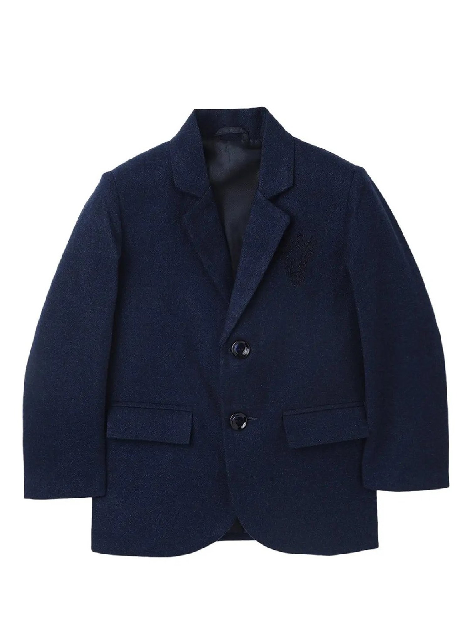 Blue Giraffe Kids Maroon Solid  Blazer