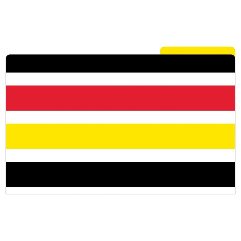 Barker Creek File Folders, 9.5" x 14.8", 9ct - Wide Stripes