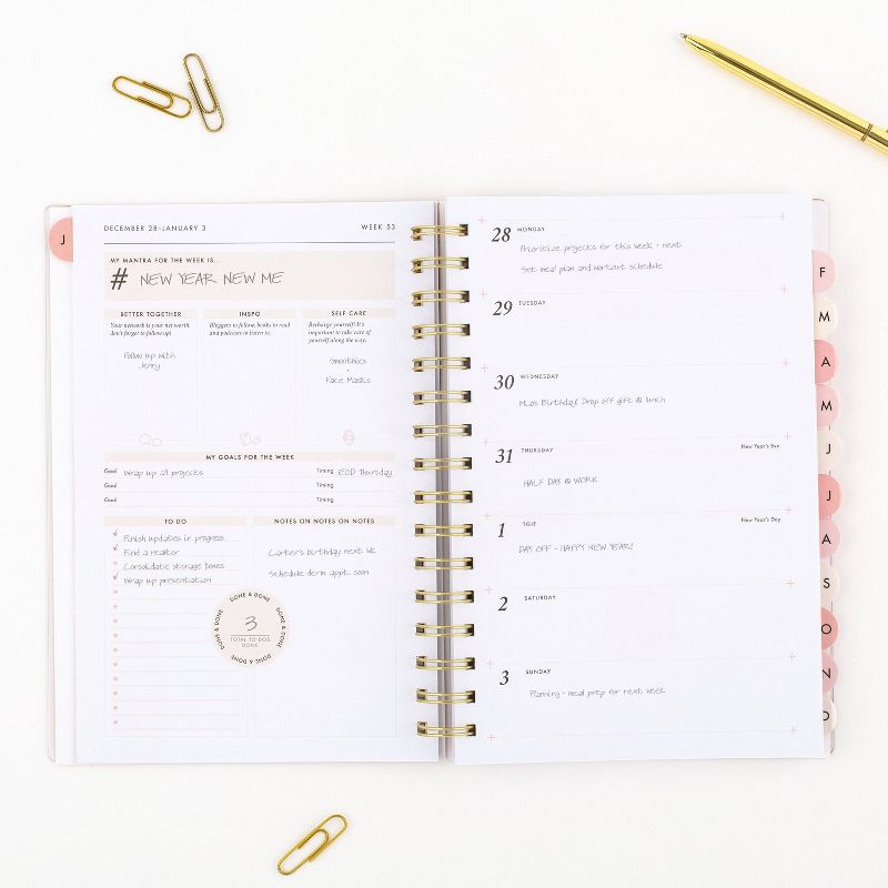 2021 Planner 5.875" x 8.5" Clear Poly Wave - Create & Cultivate