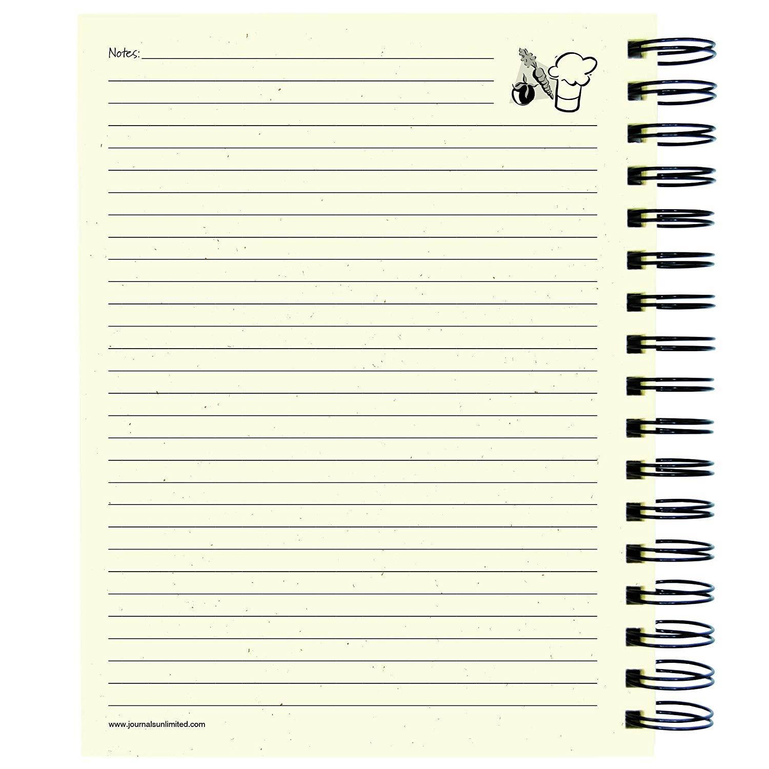 Recipes, A Cooking Journal - Kraft Hard Cover