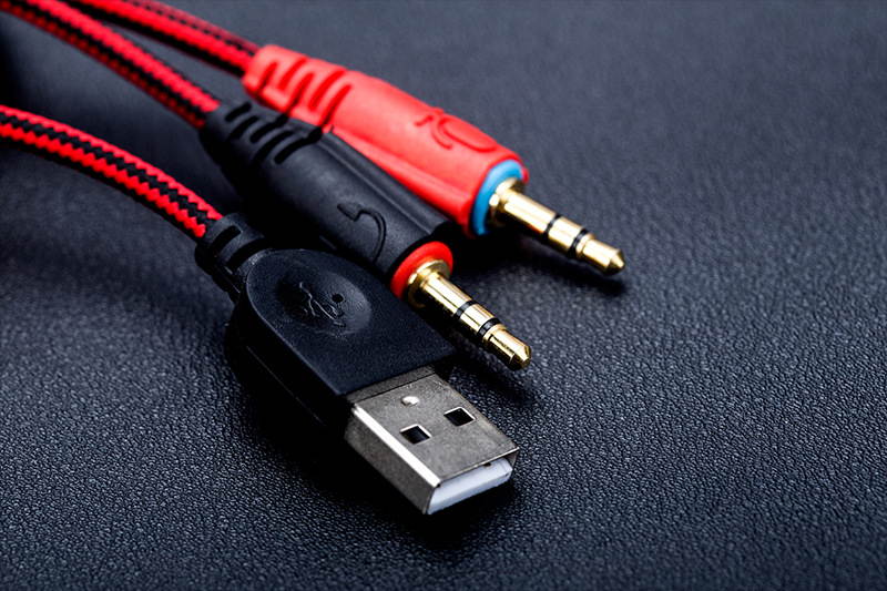 For PS4 Xbox Nintendo Switch PC 3.5mm Stereo Headphones Mic LED Gaming Headset