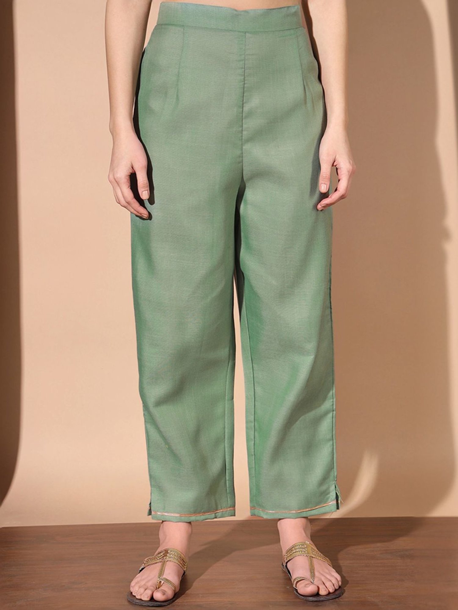 Skylee Pista Green Embroidered Kurta Pant Set With Dupatta