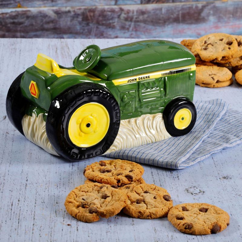 John Deere 10.5 Inch Stoneware Tractor Cookie Jar