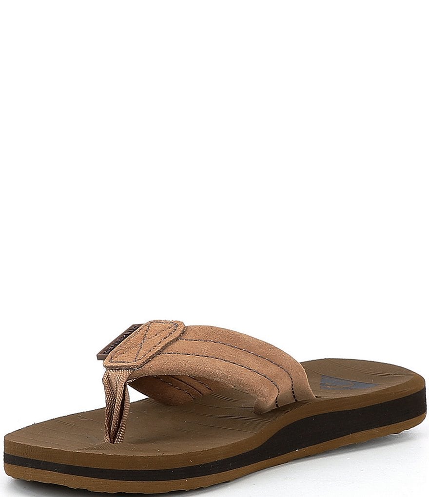 Quiksilver Boys' Carver Suede Flip Flops (Youth)