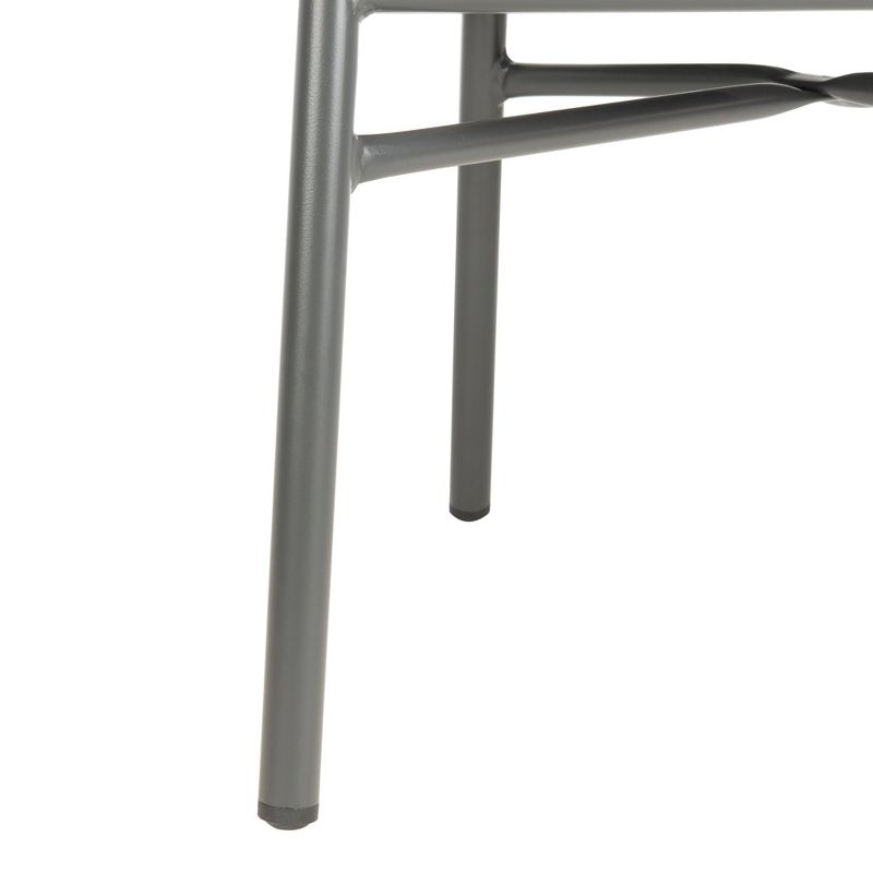 Stefano 2pk Stackable Rope Accent Chair - Gray/Gray Cushion - Safavieh