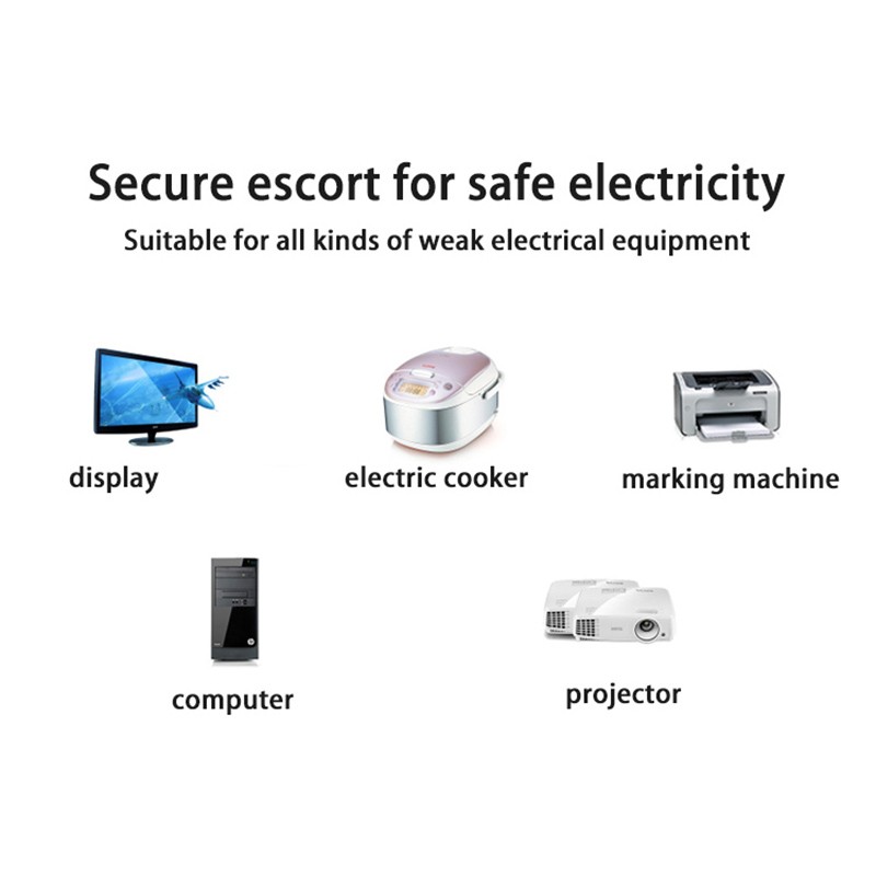 Hannord Replacement Power Cable For Computers, TVs, Monitors, & More - 10 Feet Black Universal Cord Works With Any 3 Pin AC Power Connection - 18 Gauge Wire