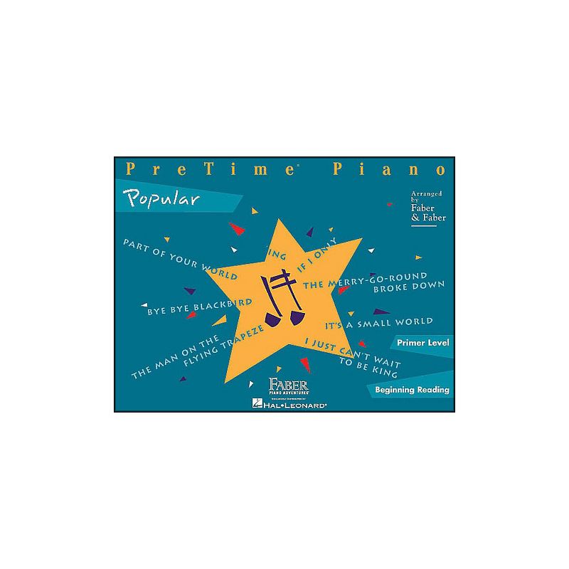 Faber Piano Adventures Pretime Popular Primer/Beginning Reading