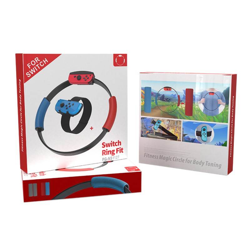 Fitness Ring With Adjustable Elastic Leg Strap Sport Band For Nintendo Switch