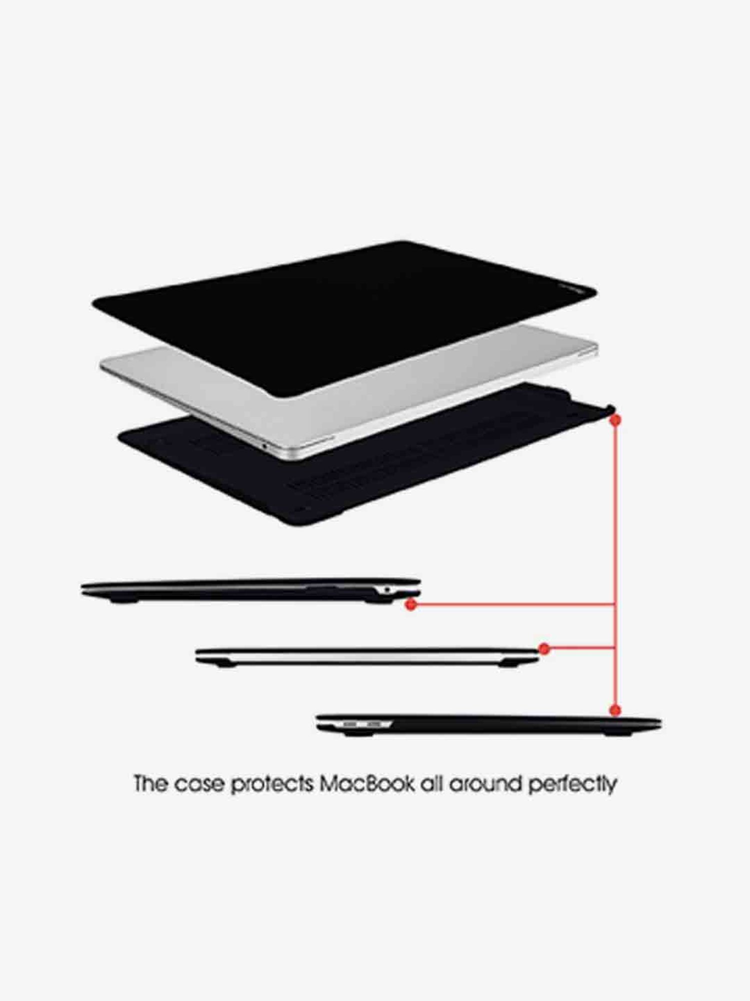 GRIPP New Macbook Sleek Protection Super Light for MacBook Pro 13 Inch 2016 (Back)