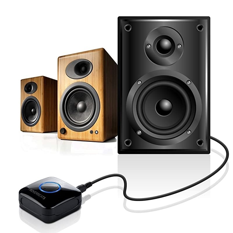 Bluetooth Receiver, NFC-Enabled Bluetooth Audio Adapter for Music Streaming Sound System, Bluetooth Transmitter for Receiver A/V RCA and Car Stereo 3.5mm AUX Input, Unify