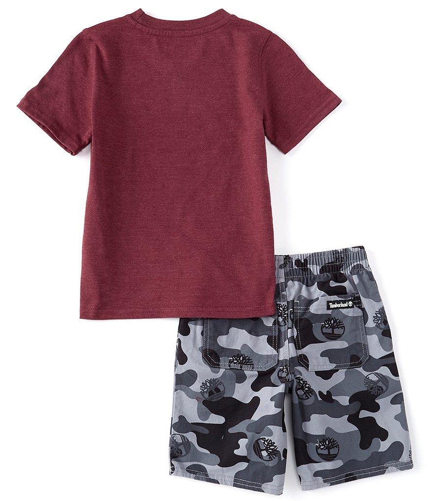 Kinetic by Class Club Little Boys 2T-7 Short-Sleeve Play Hard Performance Tee and Shorts Set