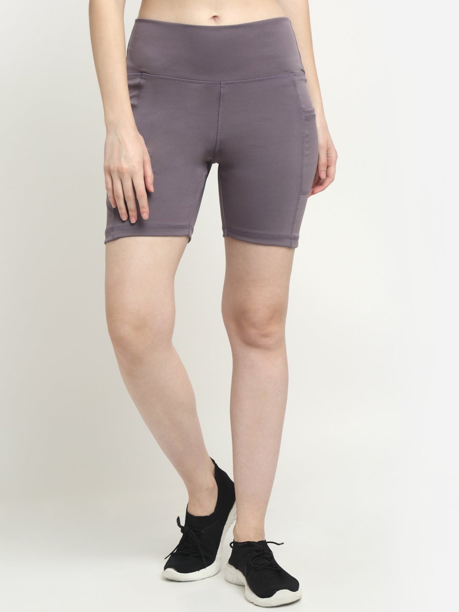 EVERDION Mauve High Rise Cycling Shorts