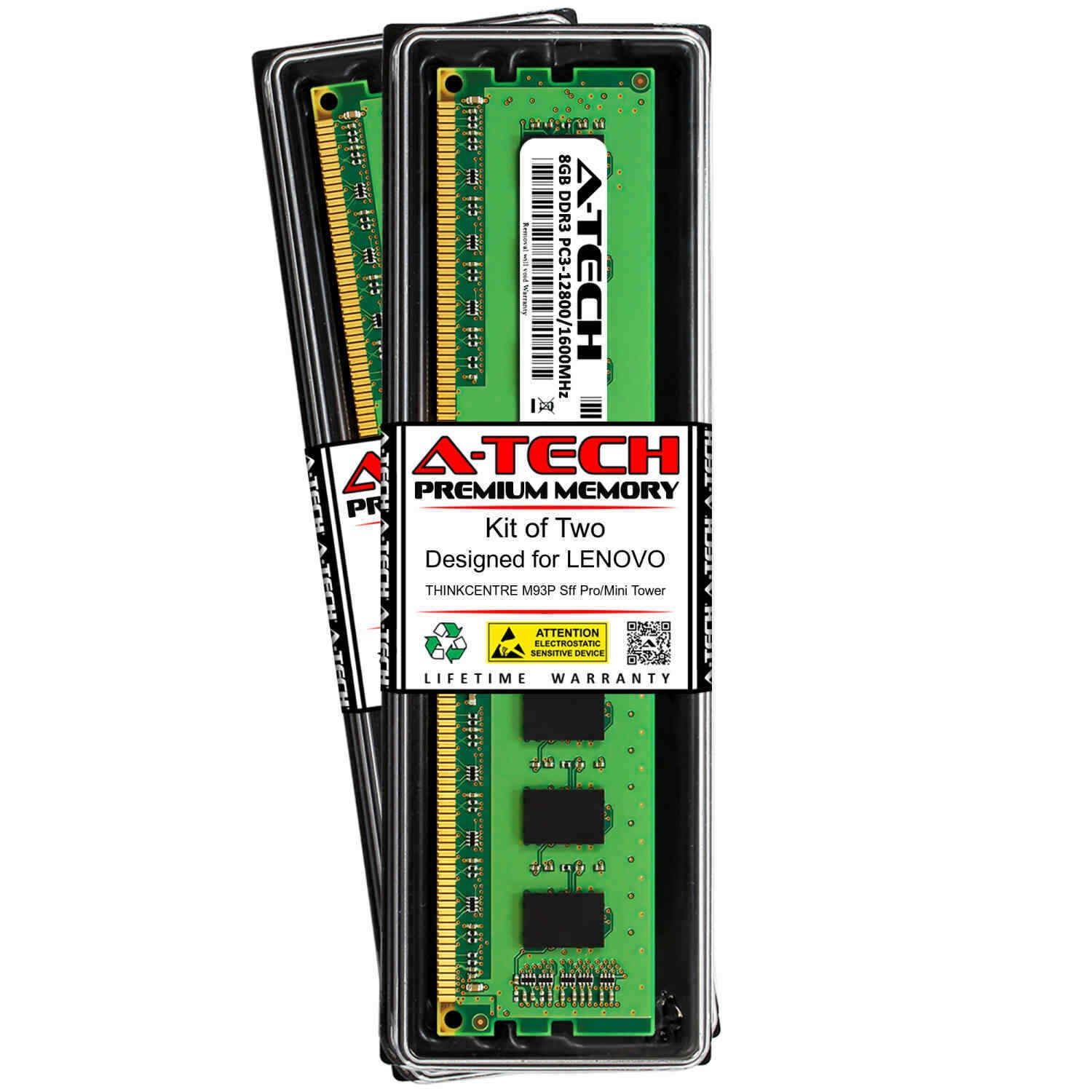 16GB 2x 8GB PC3-12800 Memory RAM for  THINKCENTRE M93P SFF PRO/MINI TOWER