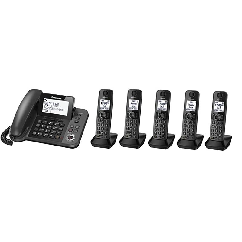 KXTGF353M plus two KXTGFA30M handsets DECT 60 Plus Corded Cordless 5Handset Landline Telephone System Renewed KXTGF353N+2 KXTGF352N+3 KXTGF350N+4