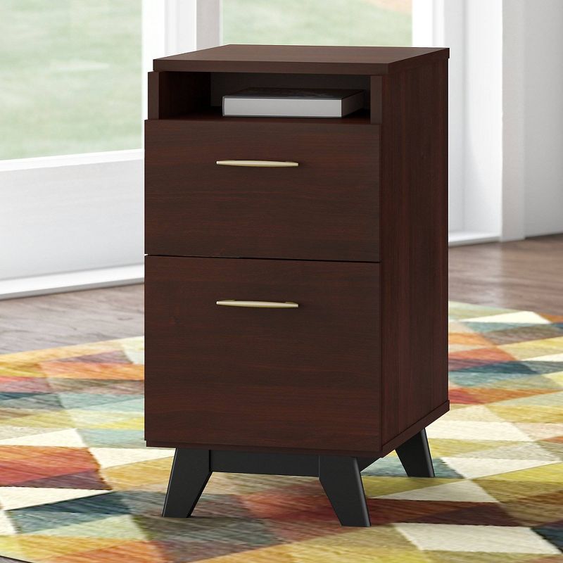 Centura 2 Drawer File Cabinet Century Walnut - Kathy Ireland Home