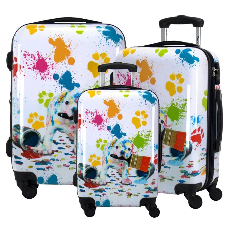 Chariot Travelware Paint 3pc Luggage Set