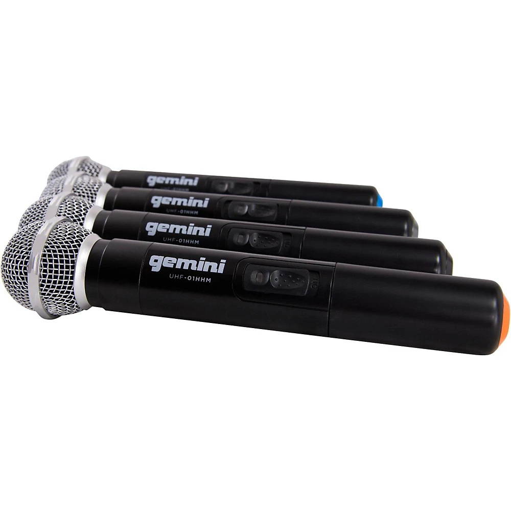 Gemini UHF-04M 4-Channel Wireless Handheld Microphone System S1234