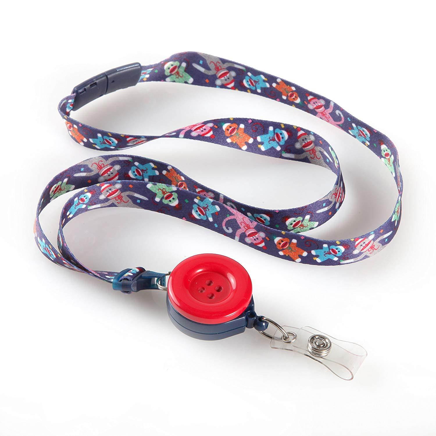 Sock Monkey - ID Ave Ribbon W/Reel & Emb