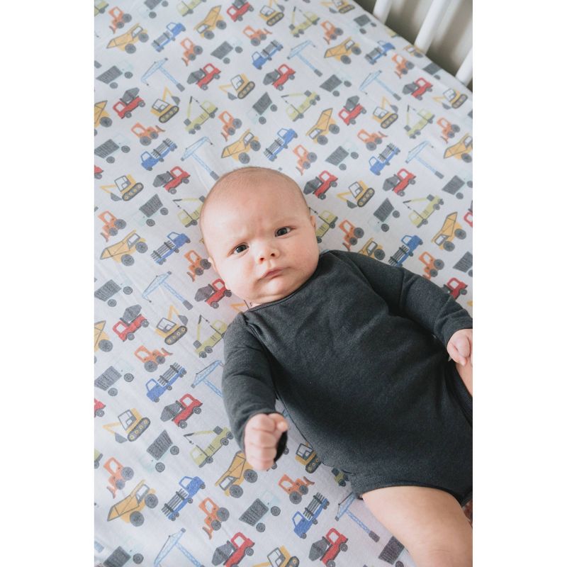 Copper Pearl Premium Crib Sheet - Diesel