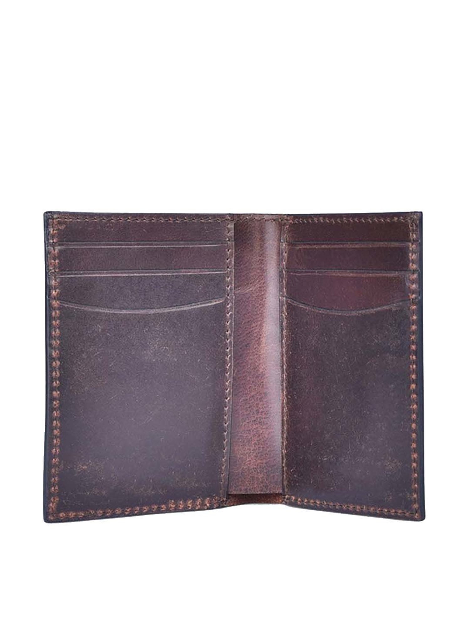 BELWABA Brown Casual Leather Bi-Fold Wallet for Men