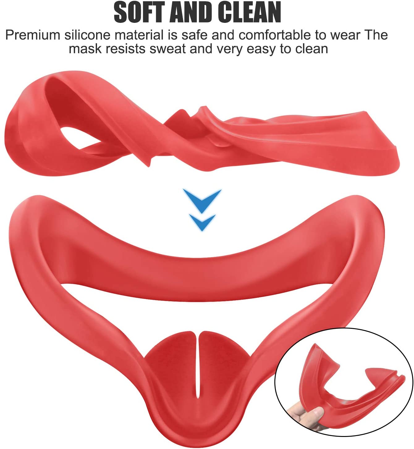 2 Pairs Oculus Quest 2 Elite Washable Silicone Handle Protective Cover