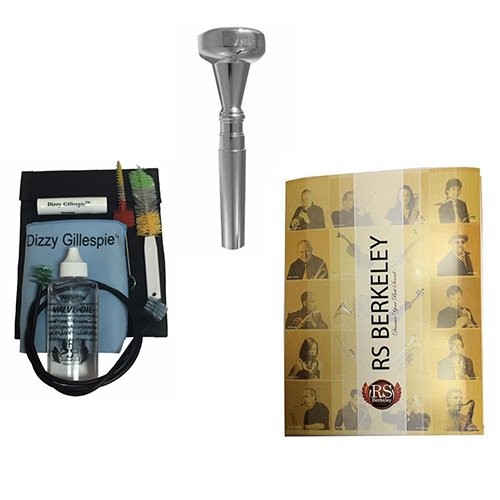 Dizzy Gillespie Elite Series Trumpet Mouthpiece Pack w/Dizzy Gillespie Paramount Series Trumpet Care & Cleaning Kit +RS Berkeley Band Folder