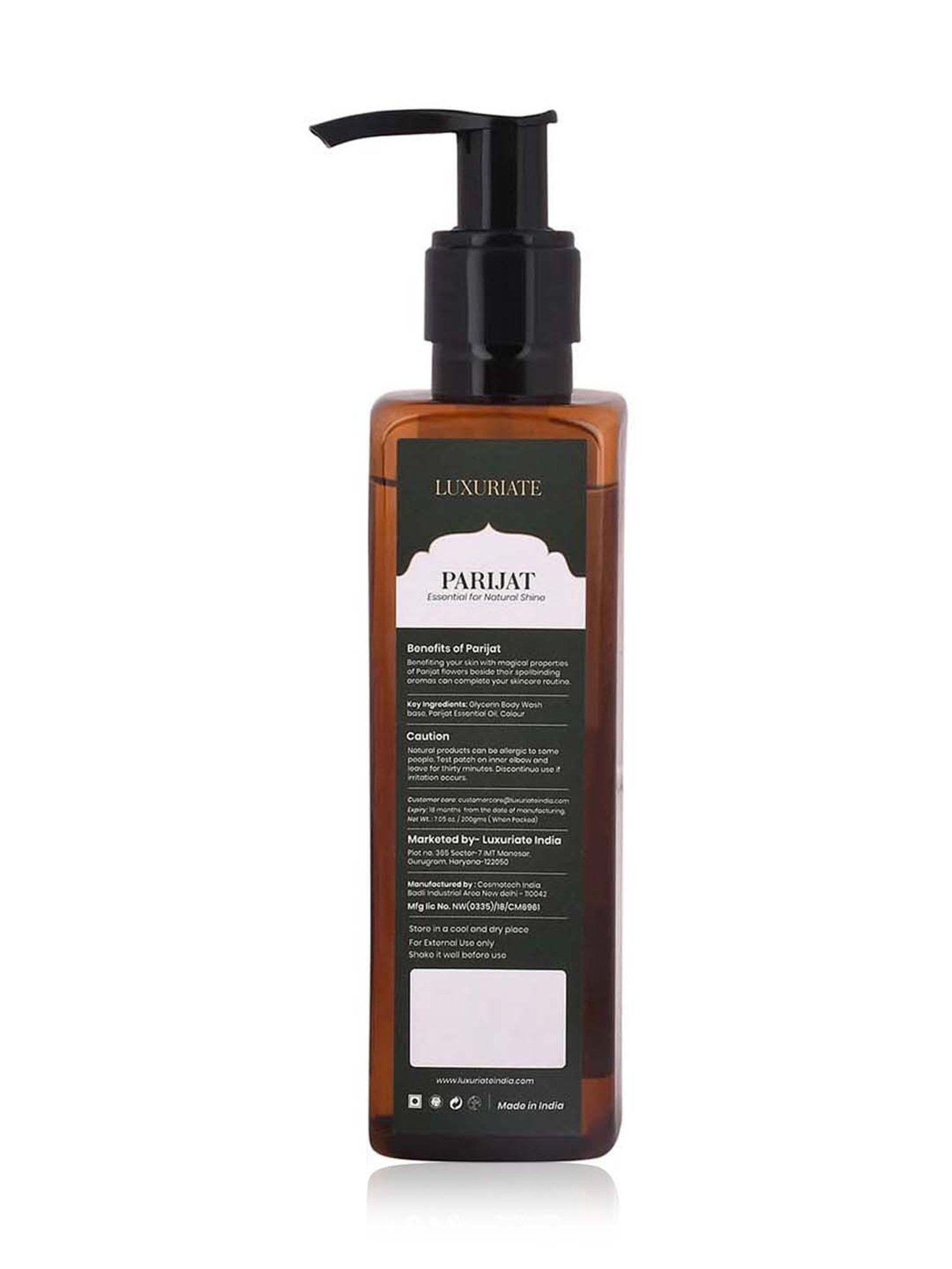 Luxuriate Parijat Body Wash Shower Liquid - 200 ml