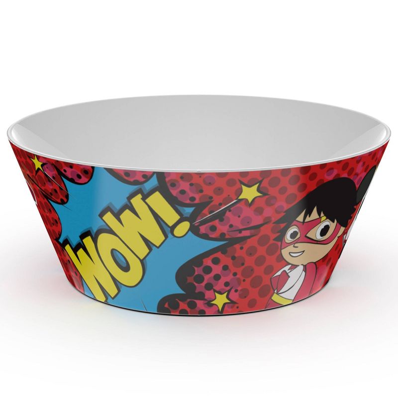 Ryan's World 3pc Melamine Dinnerware Set Red/Blue - Zak Designs