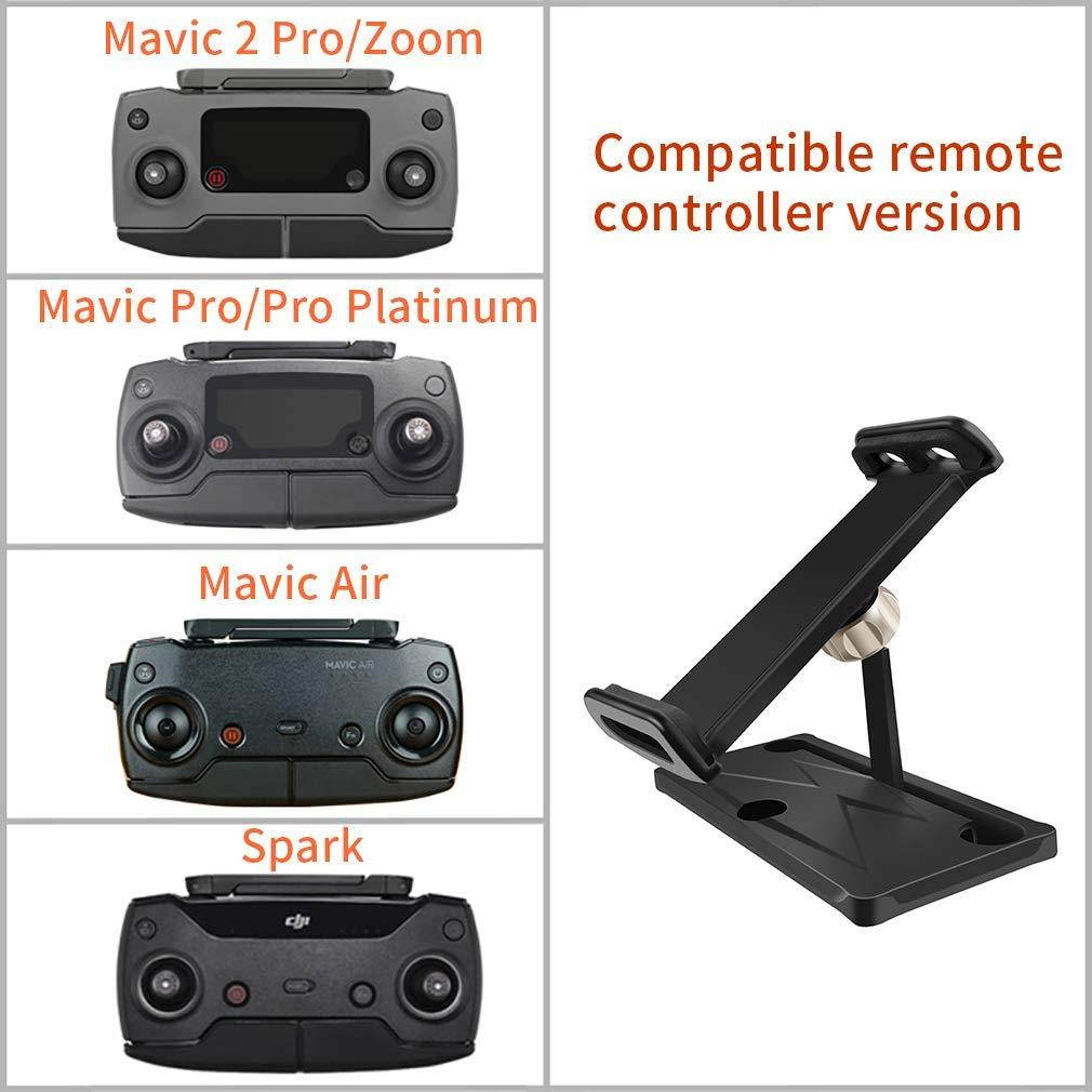 Hanatora Aluminum-Alloy Tablet Holder with Metal Nut Ring,Foldable 4-11 Inch Phone Mount with Lanyard Strap for DJI Mavic Mini,Mavic 2 Pro/Zoom, DJI Mavic Air/Spark/Mavic Pro/Platinum Remote Control