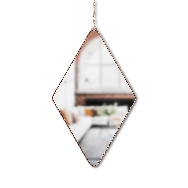 Set of 3 Dima Diamond Wall Mirror Copper - Umbra