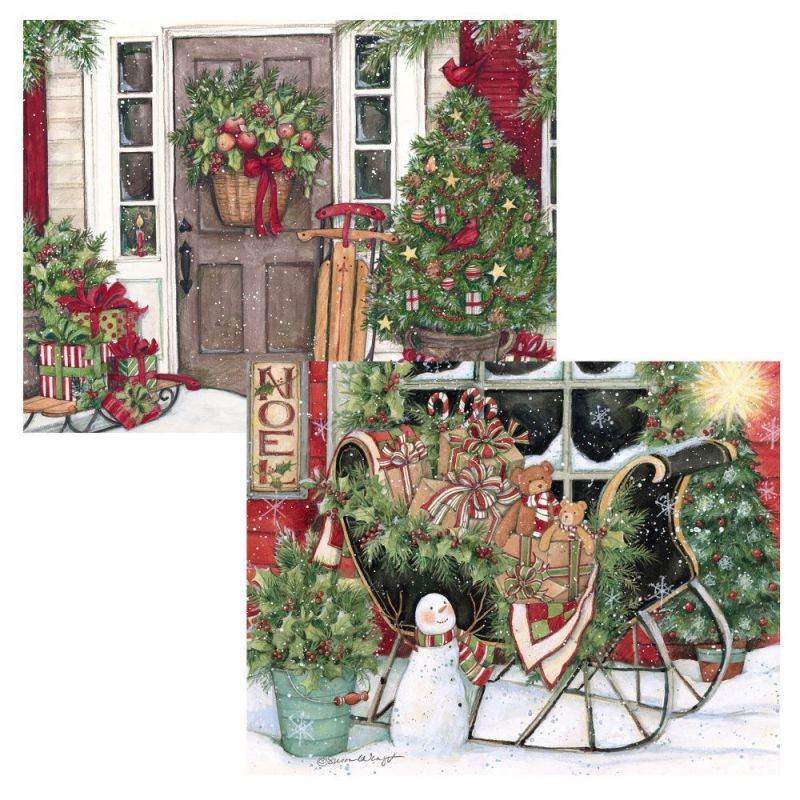 Heart & Home Christmas  5.375 In X 6.875 In Assorted B, Christmas Cards by Lang