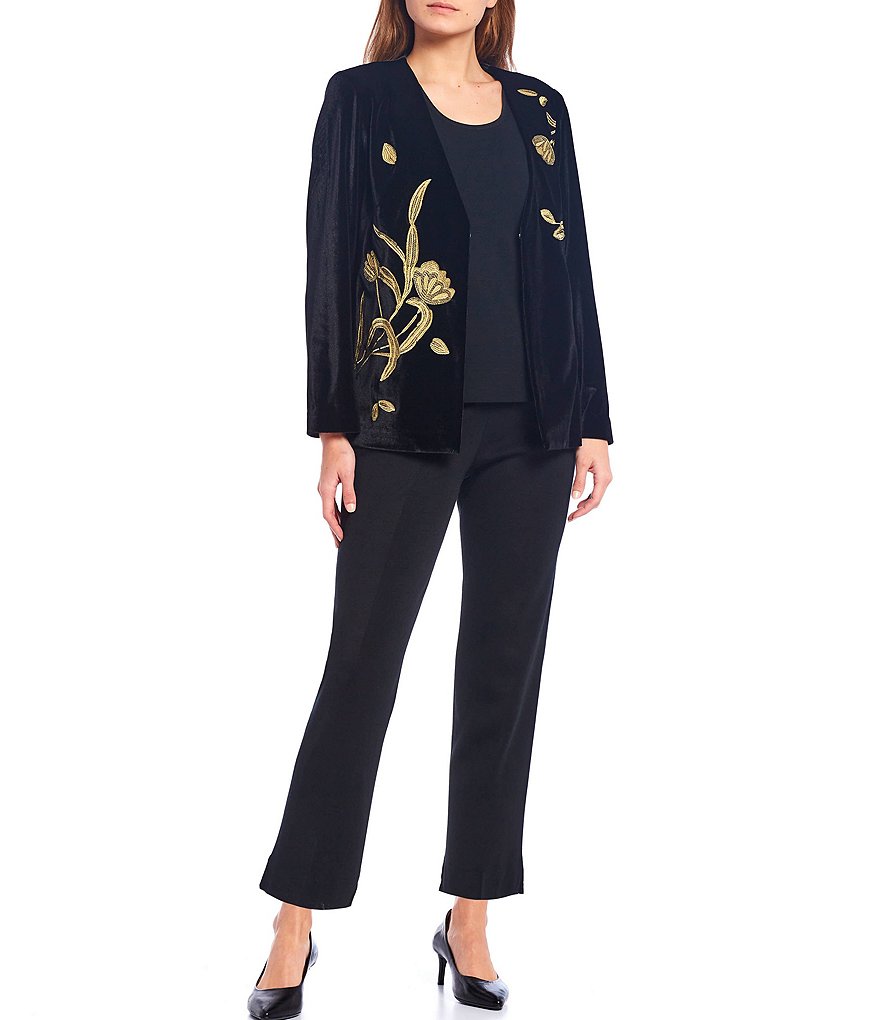 Kasper Glen Plaid Notch Lapel Two Button Front Pocket Jacket