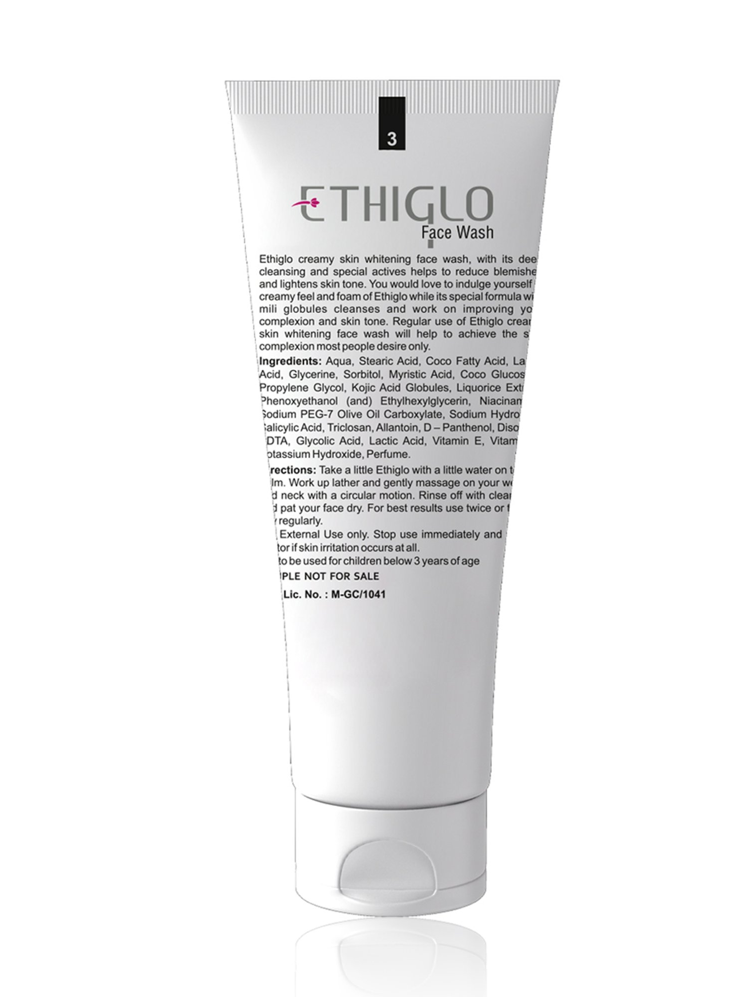 Ethiglo Skin Whitening Face Wash - Pack of 4 (70 ml Each)