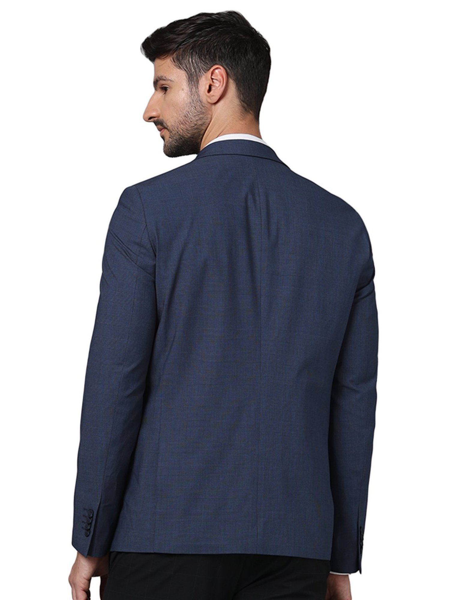 celio* Navy Slim Fit Blazer