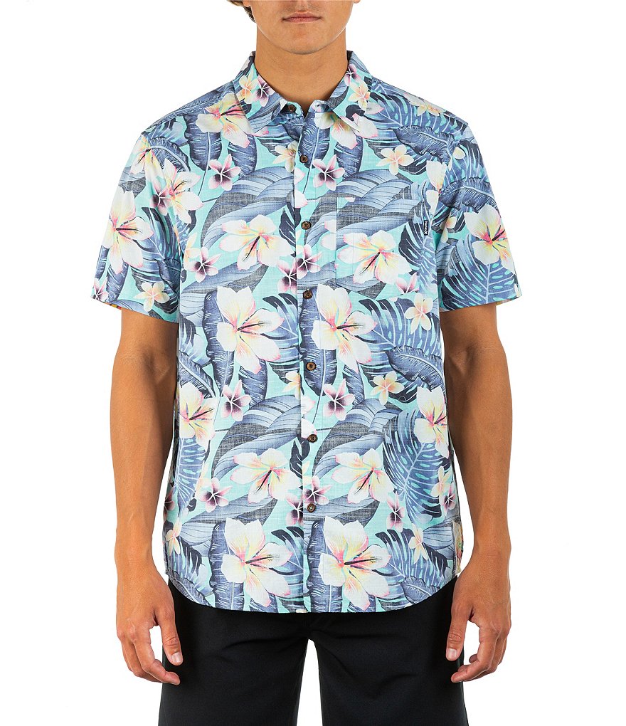 Hurley Cabana Floral Print Short-Sleeve Shirt