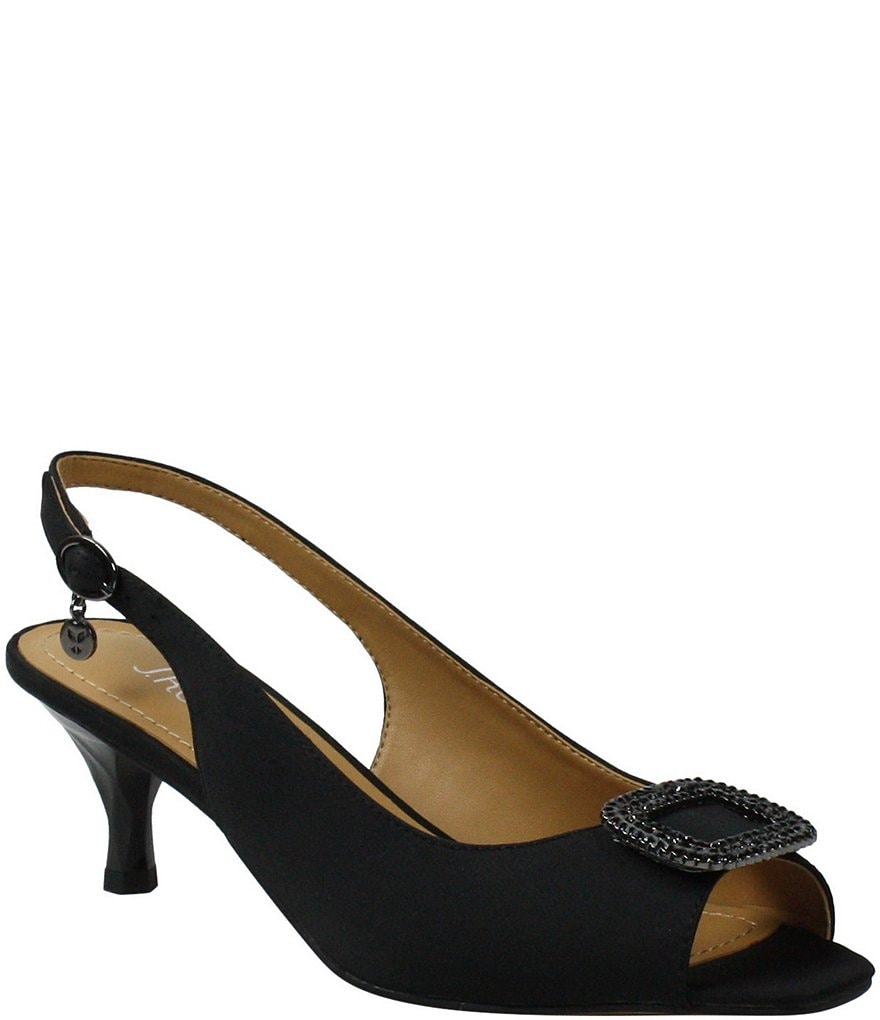 Trotters Kari Pearlized Leather Block-Heel Pumps