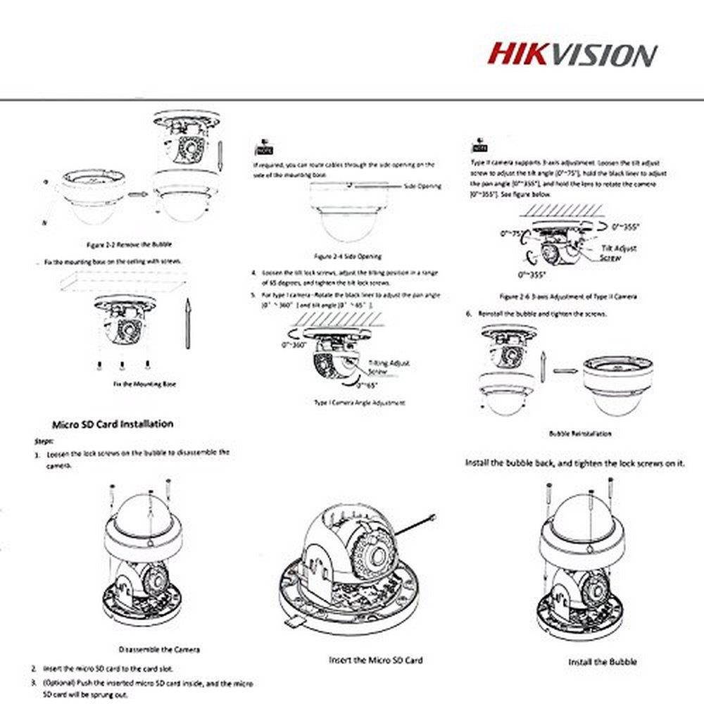 Hikvision 4MP DS-2CD2142FWD-I HD WDR IP Network Dome 2.8mm Lens