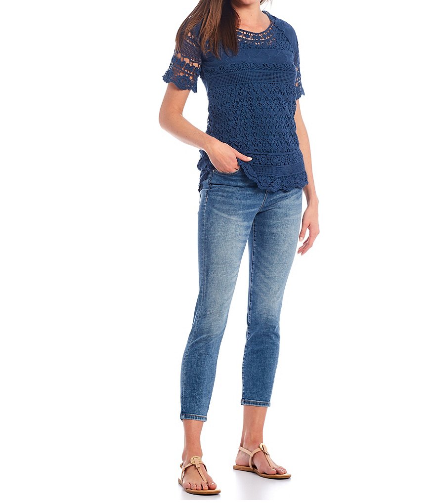 Jag Jeans Valentina High Rise Pull-On Crop Jeans