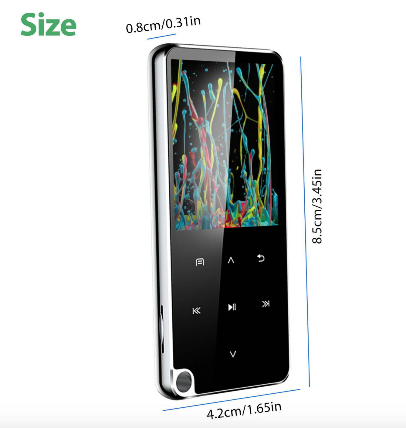 Bluetooth4.2 Touch Screen MP3 HIFI Lossless Sound Music Player FM Radio Recorder